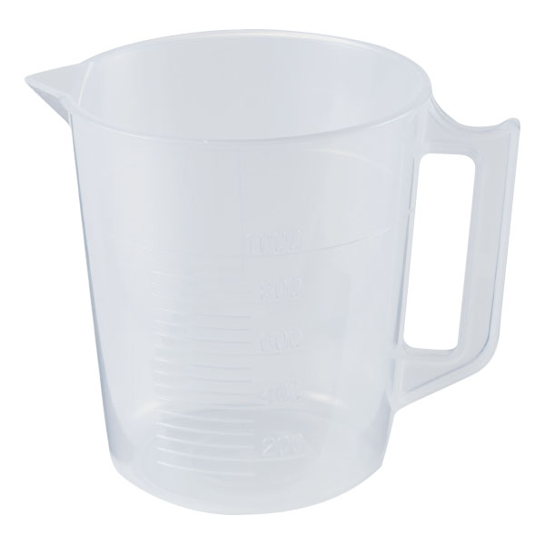 UCHIDASウチダス価改）ポリビーカー 手付 PP製 1000mL