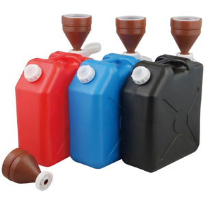 UCHIDASウチダス廃液回収缶 20L ポリ製／ブルー: 理科